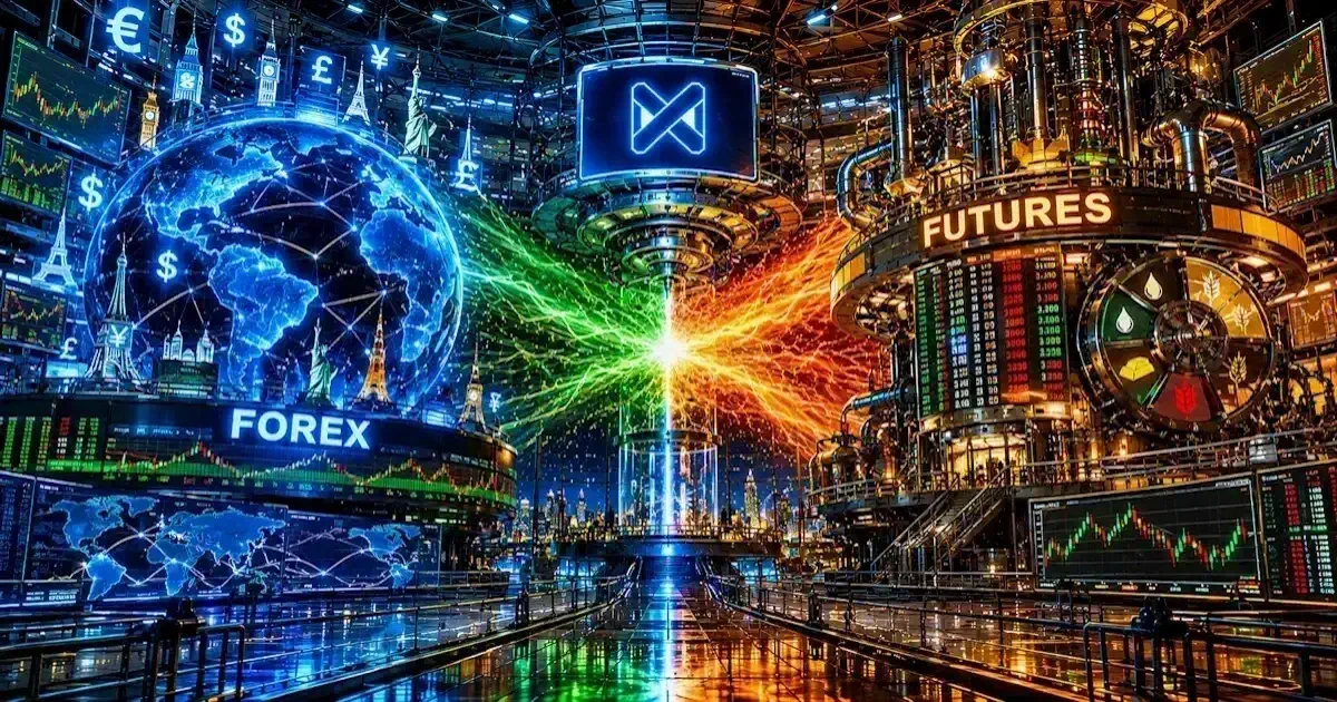 Forex currency pair charts vs CME Style futures order ladders